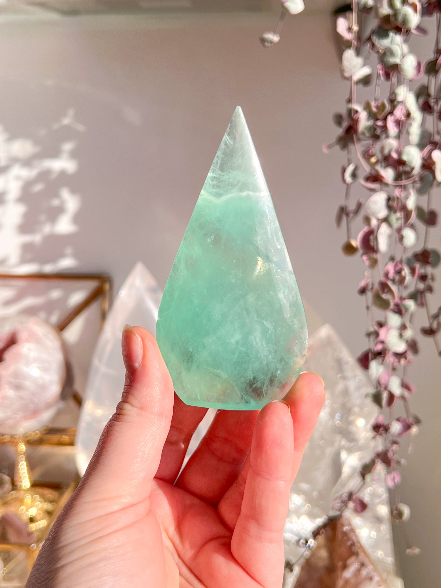 Green Fluorite flame
