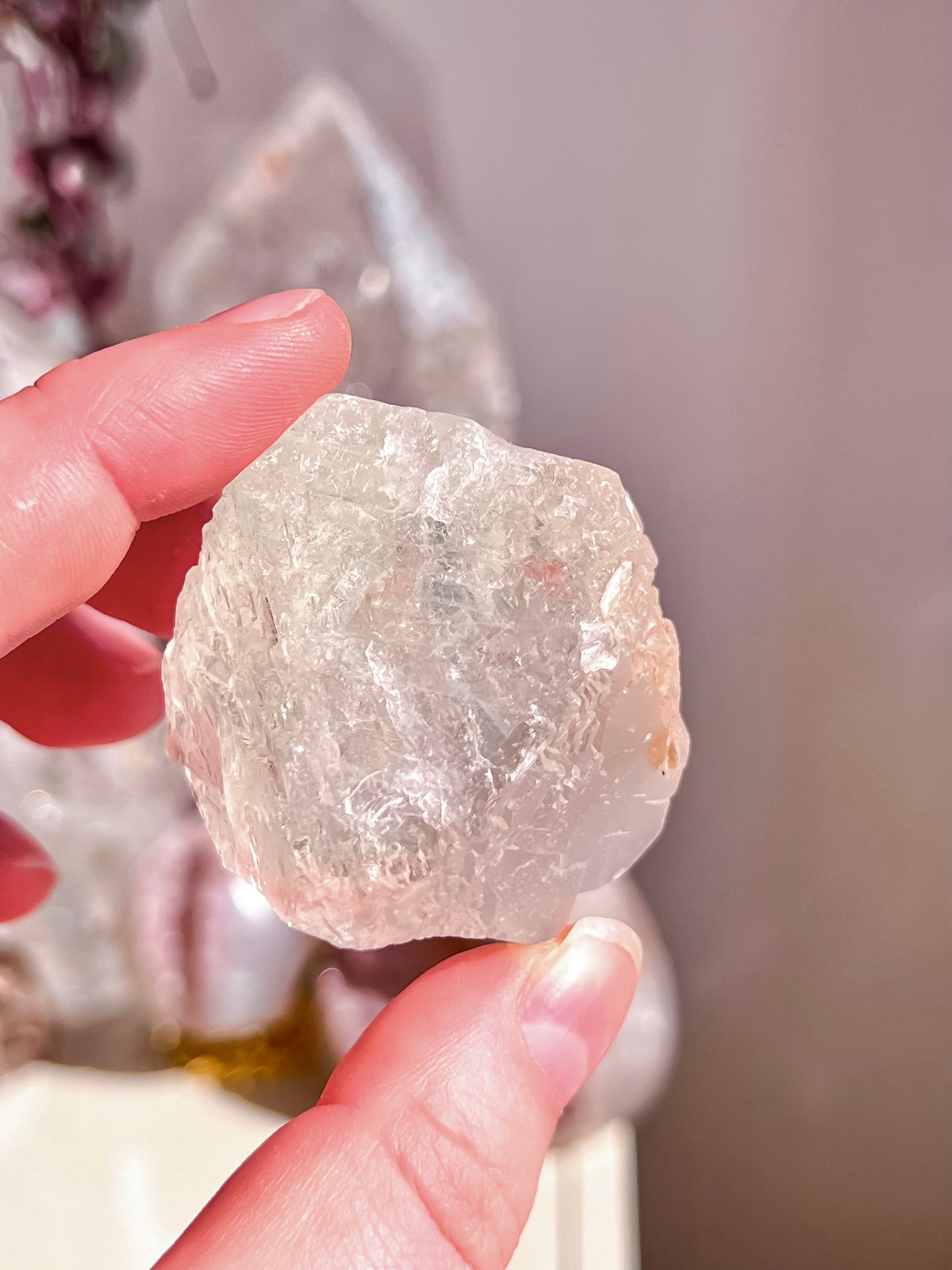 Rare bi coloured fluorite