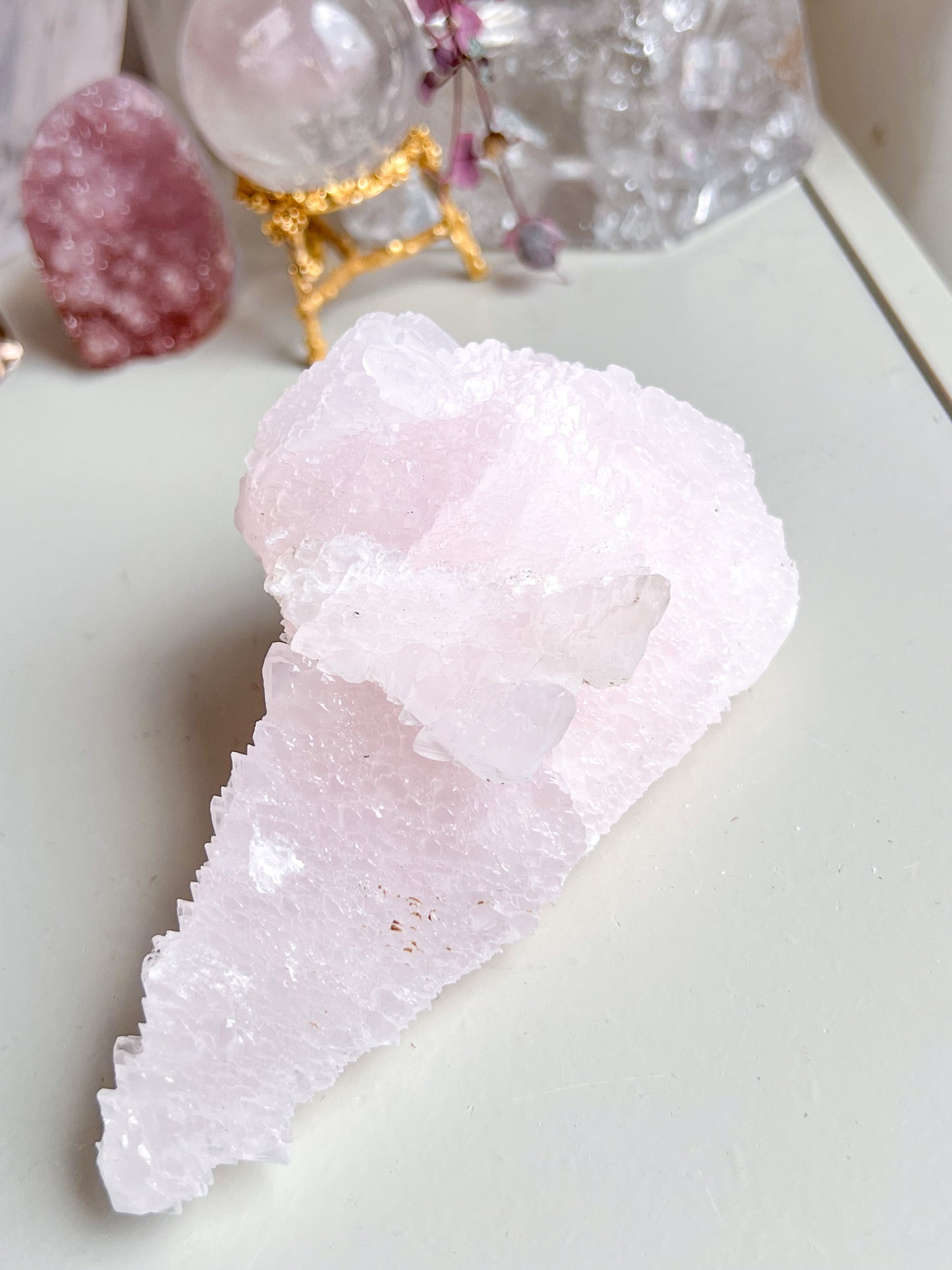Rare Pink Calcite specimen