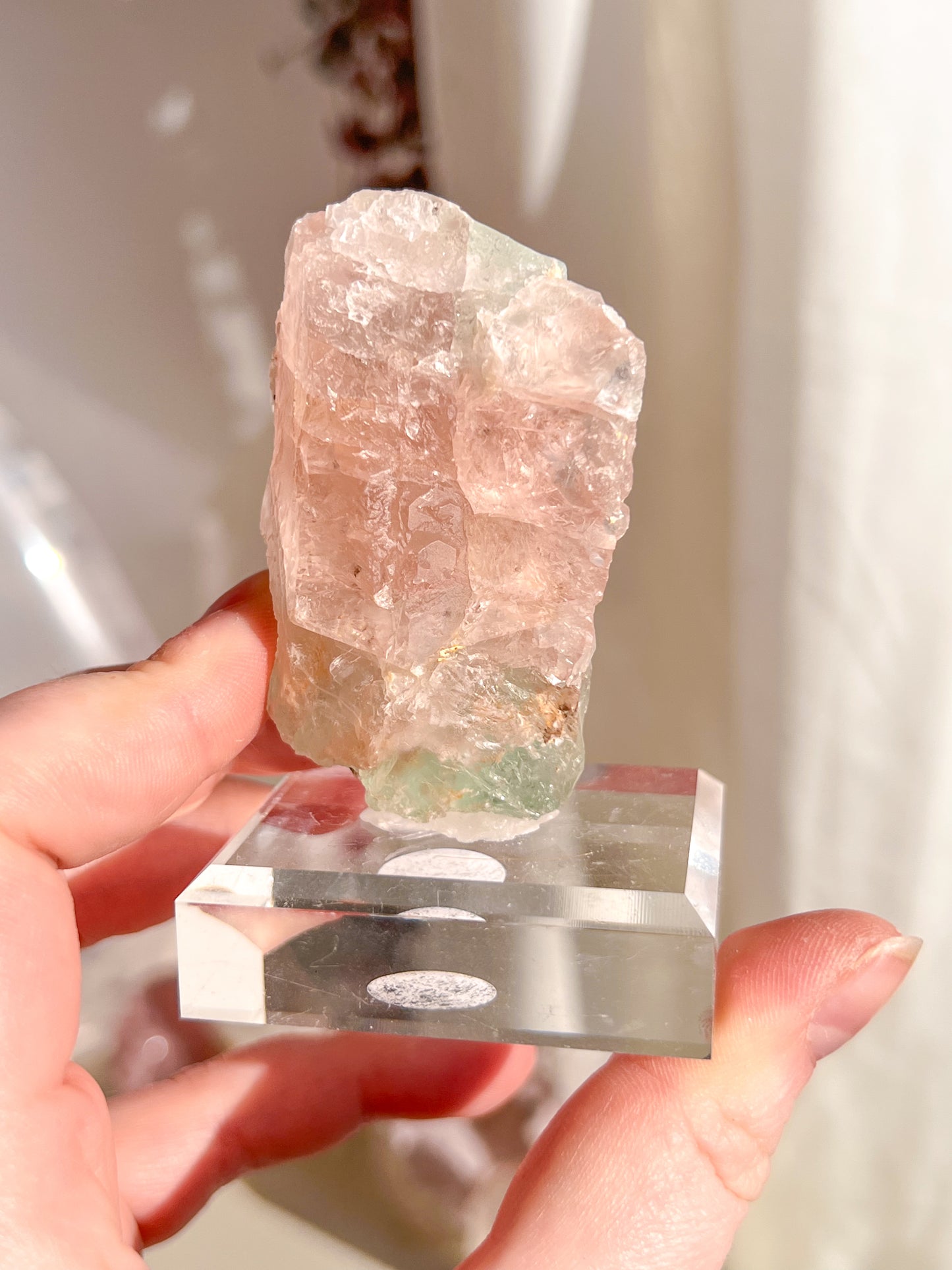 Rare bi coloured fluorite