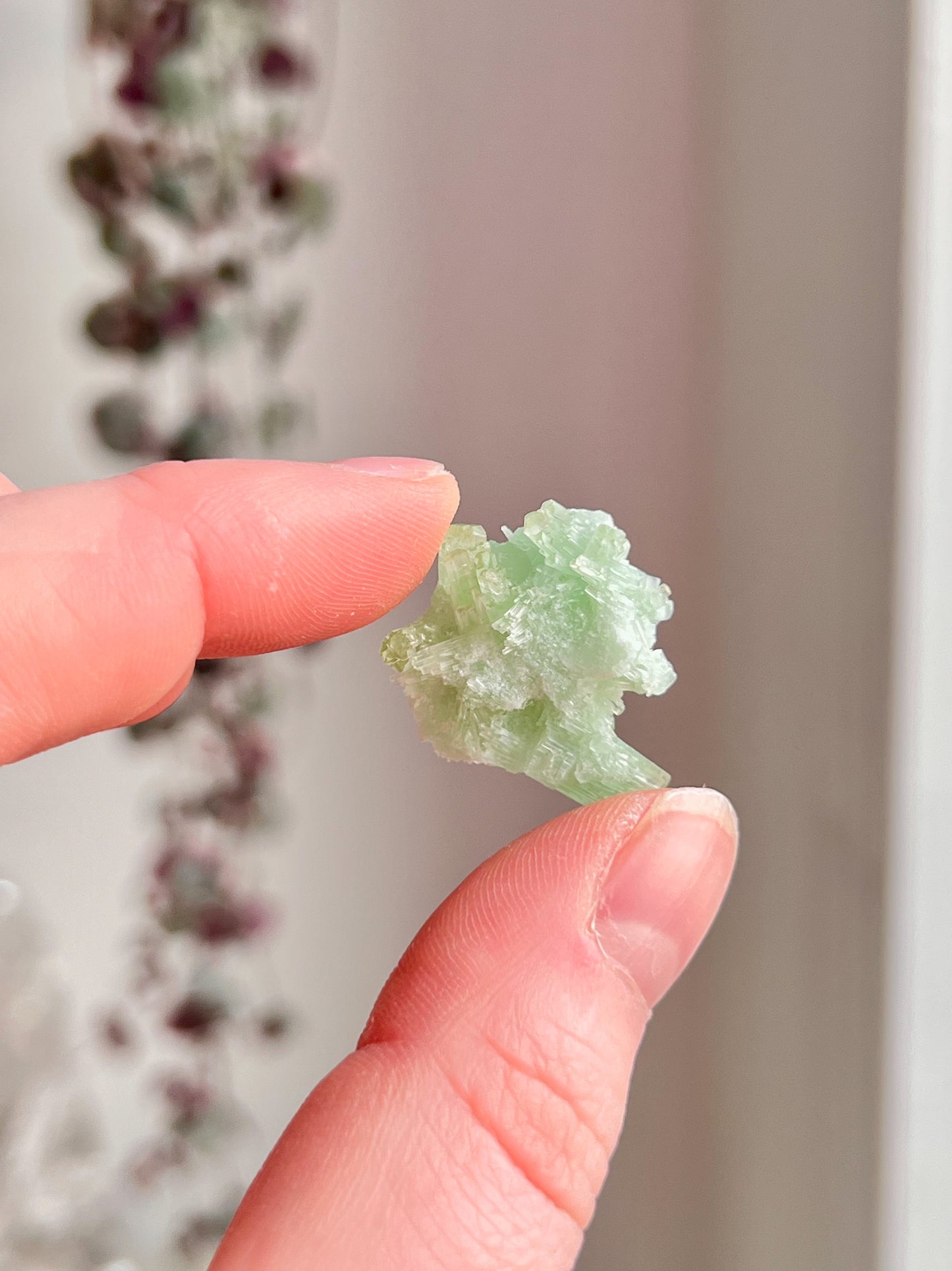 Green Tourmaline Cluster