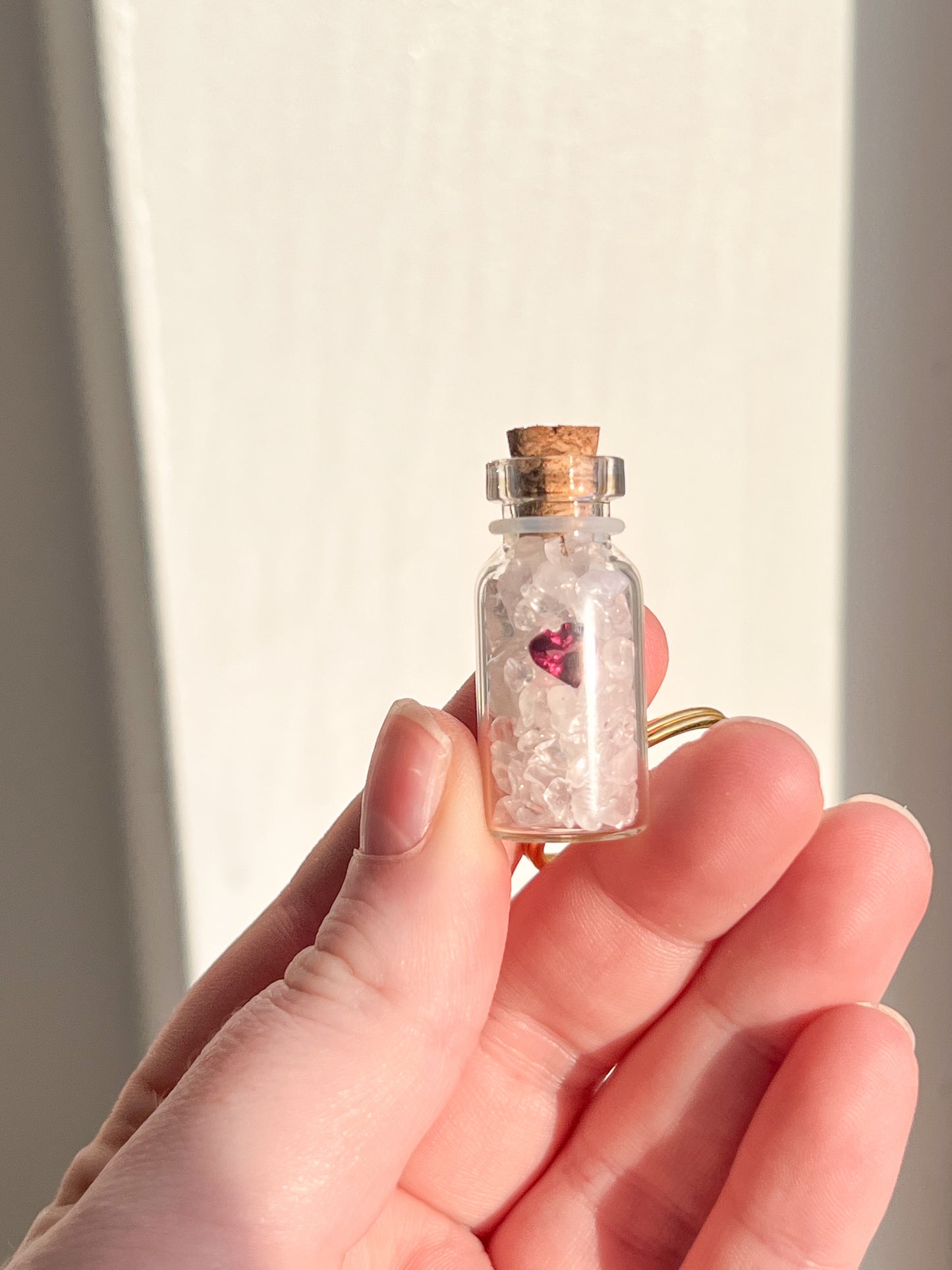 Blissful on the go Key Ring - Garnet