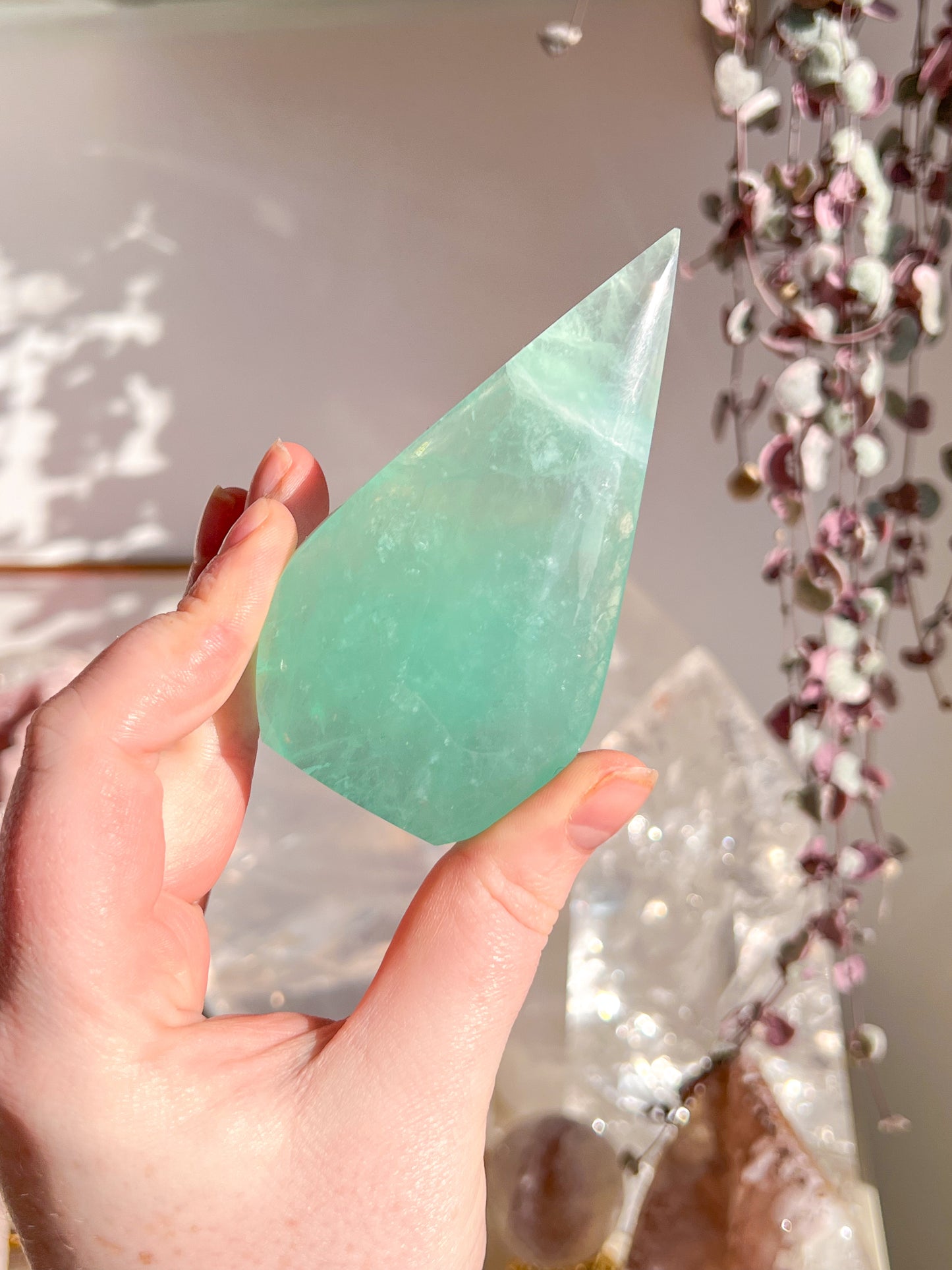Green Fluorite flame