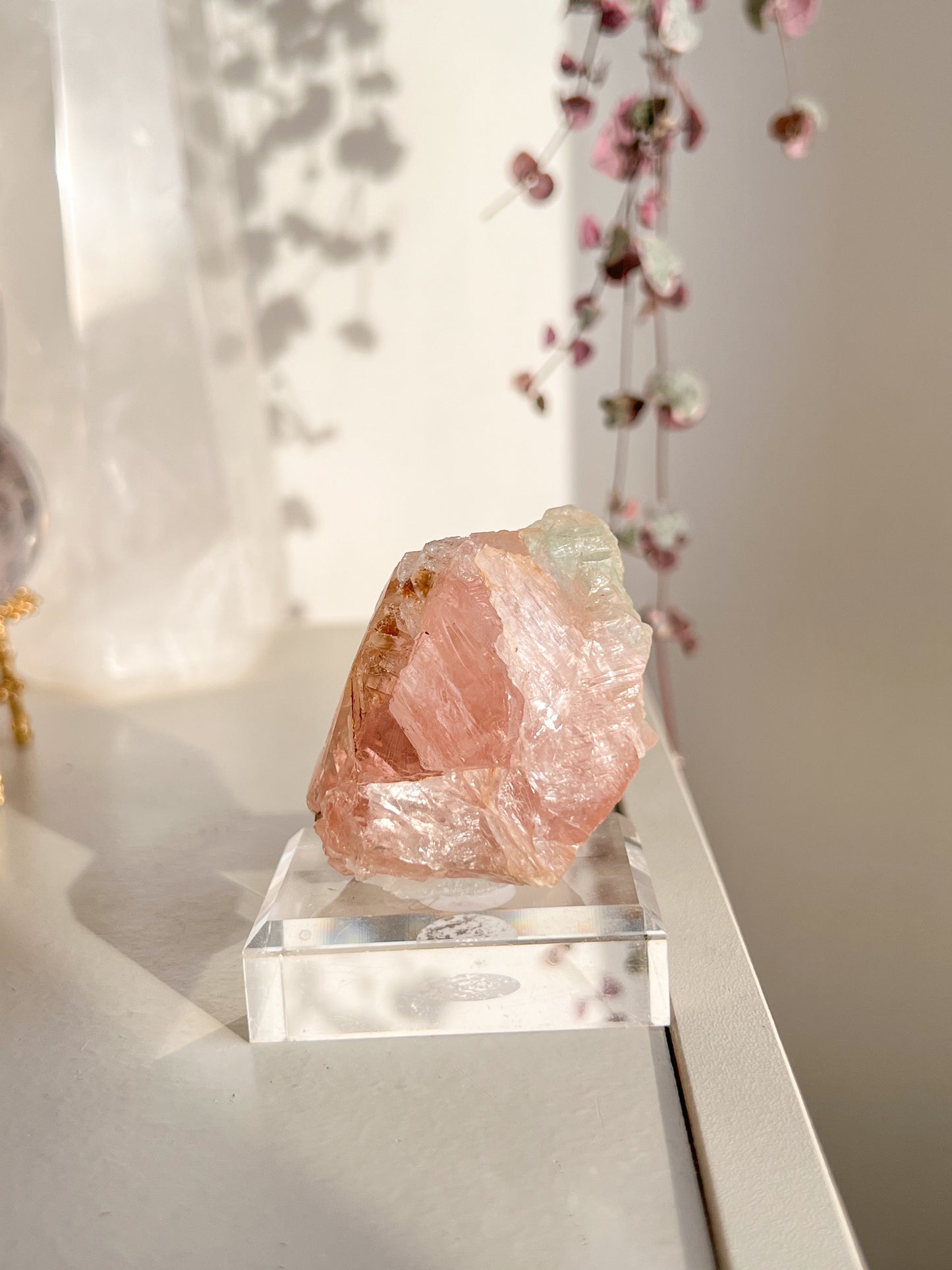 Rare Large Pink & Green Fluorite