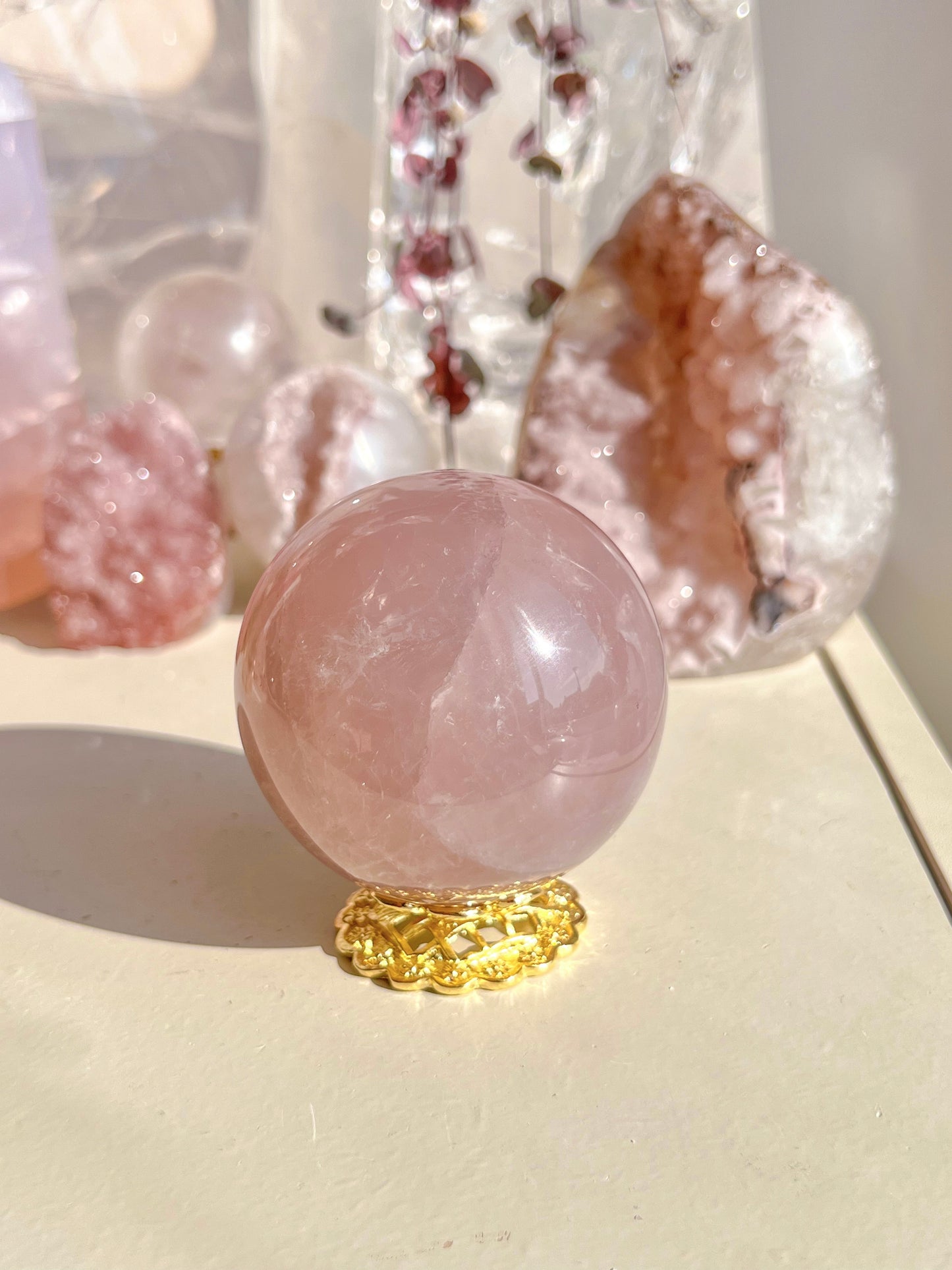 Blue Lavender Rose Quartz