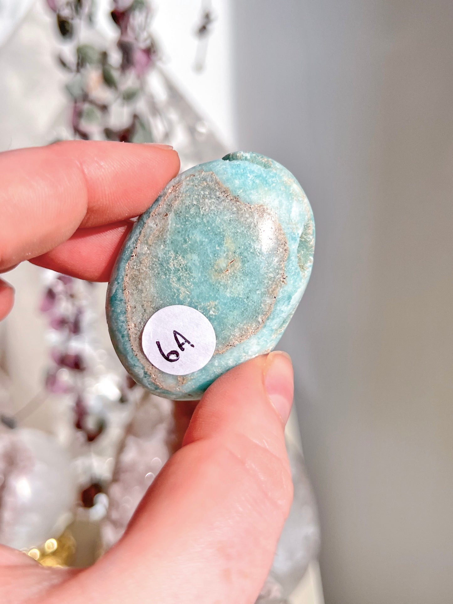 High Grade Blue Aragonite Palm
