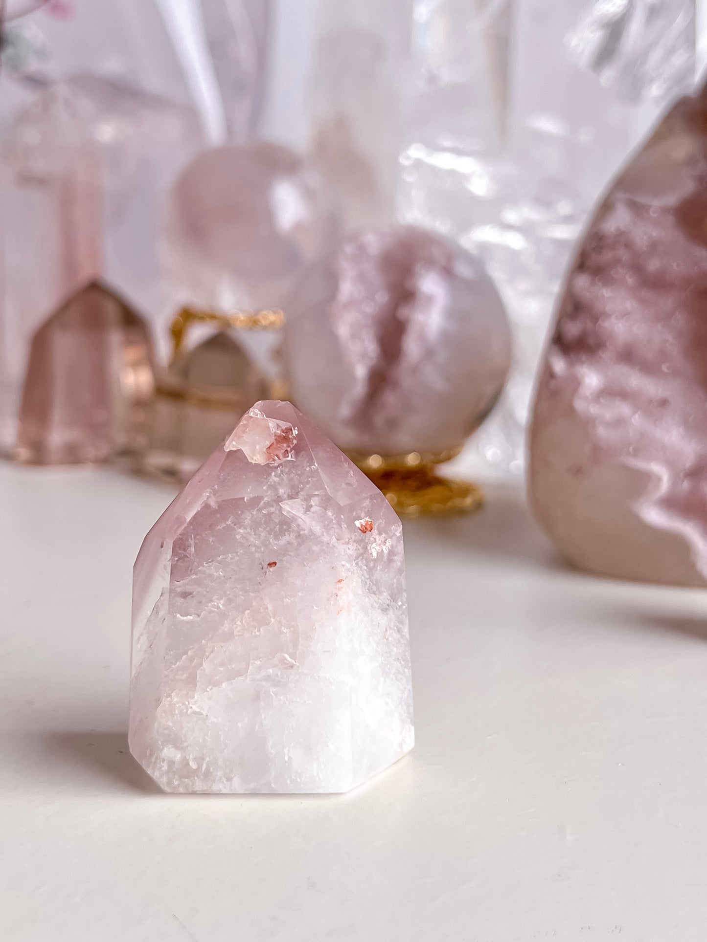 Pink lithium tower