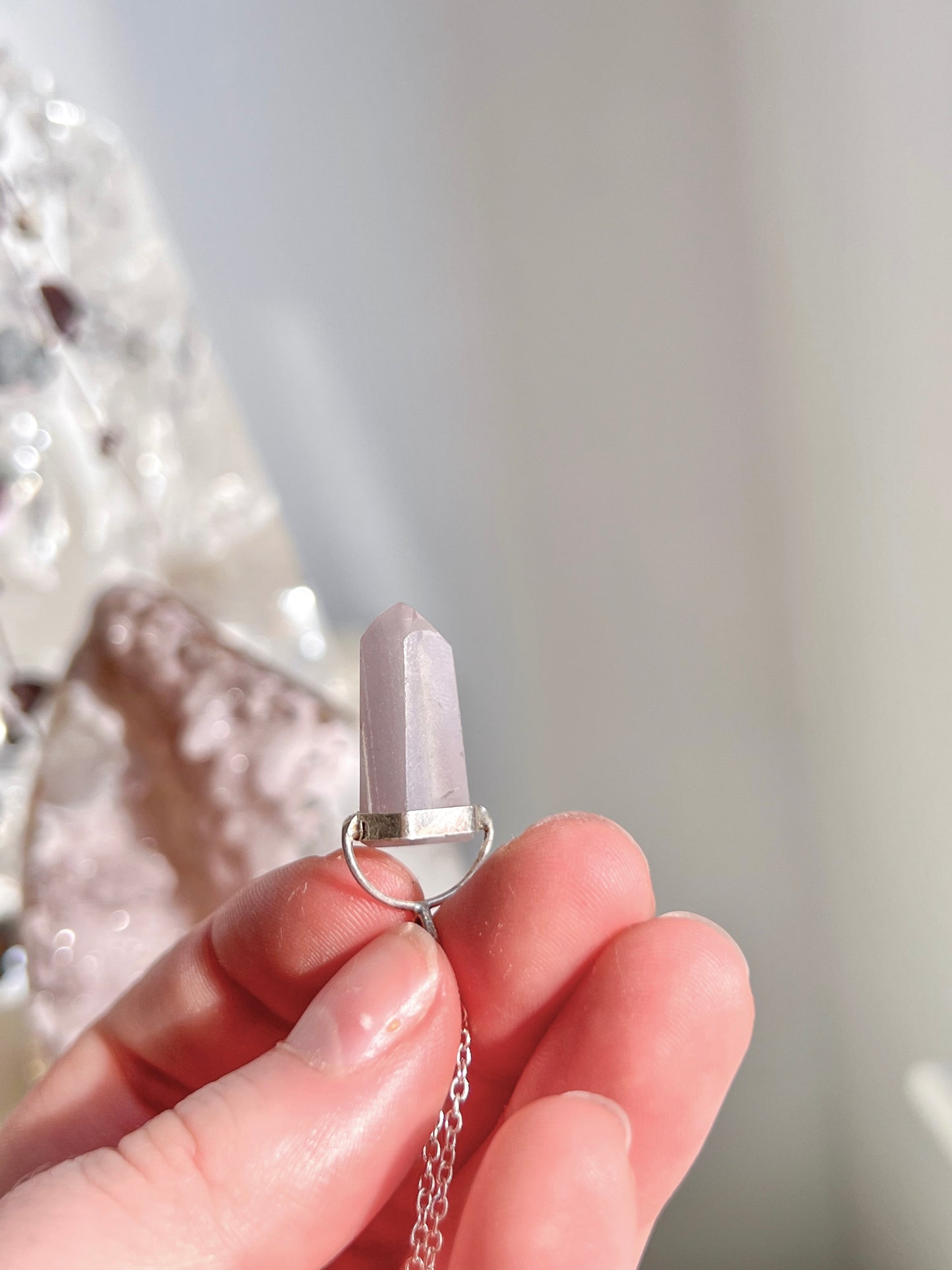 Pink Lithium Pendant