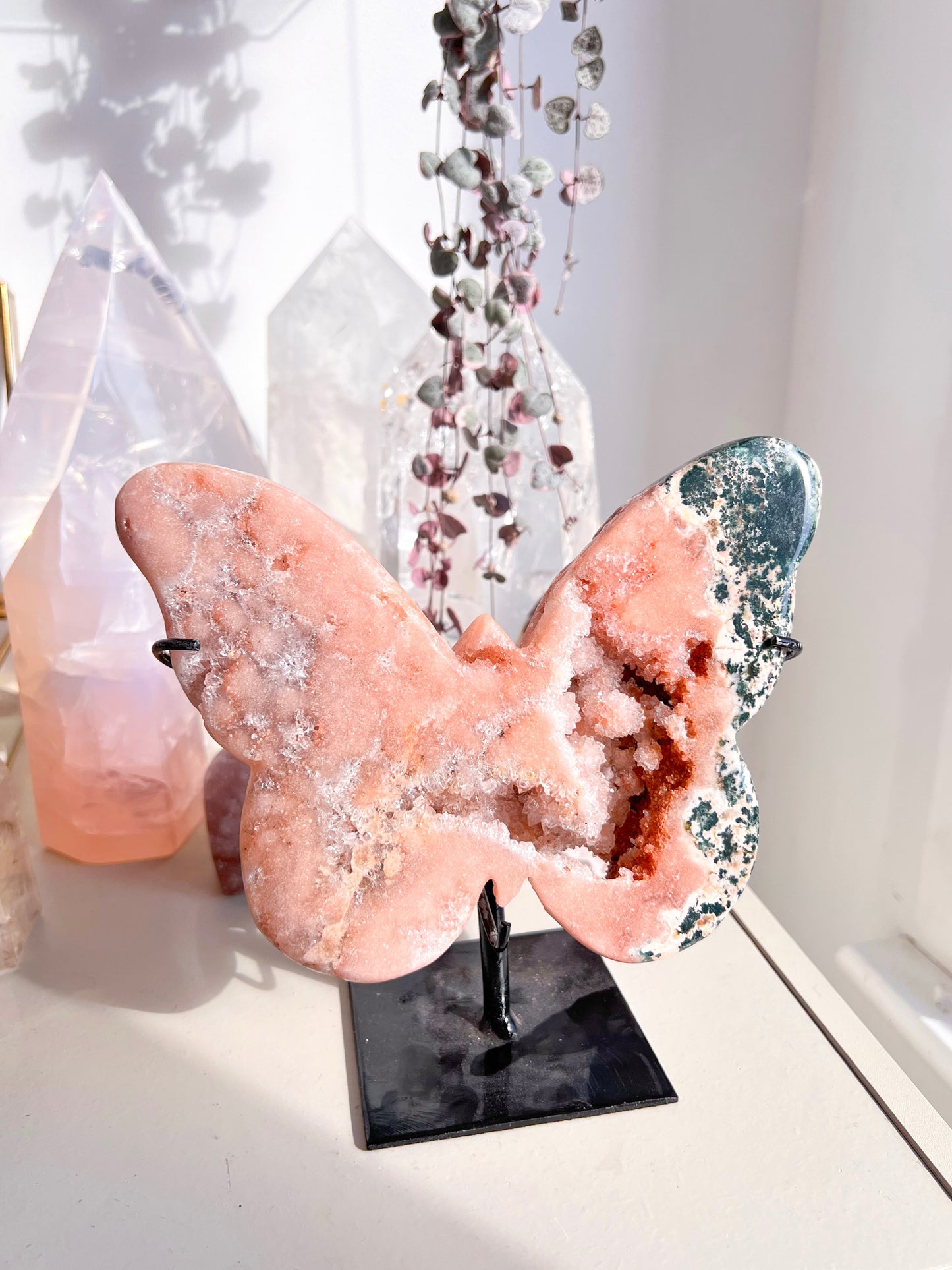 Pink Amethyst Butterfly