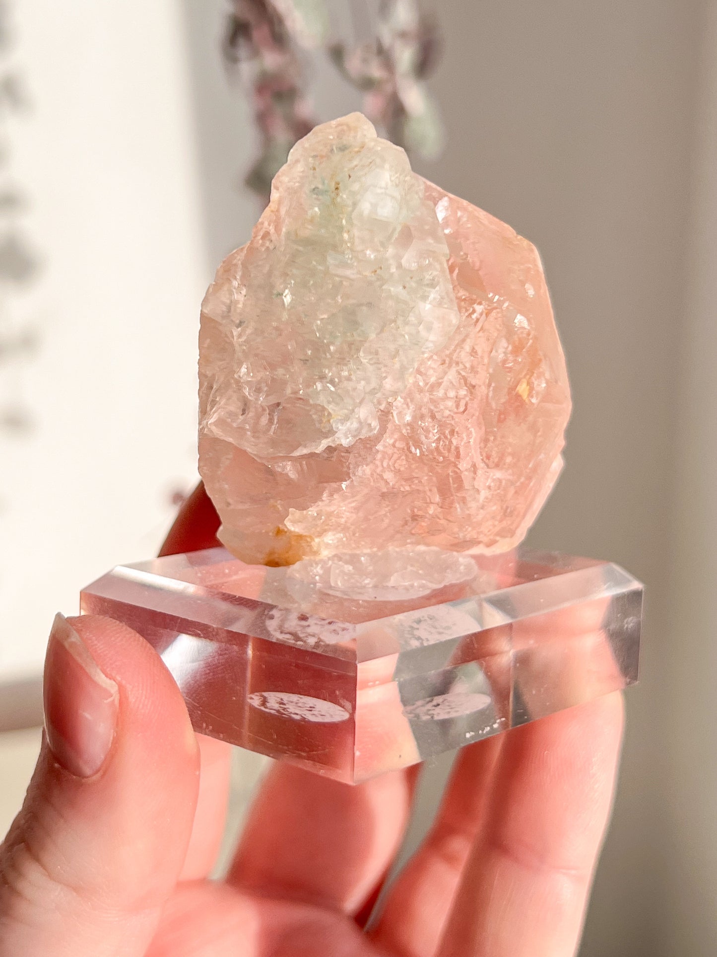 Rare Large Pink & Green Fluorite