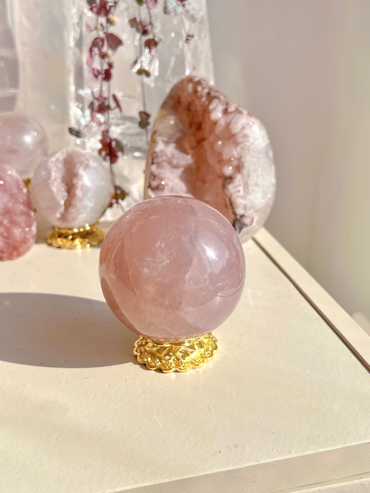 Blue Lavender Rose Quartz