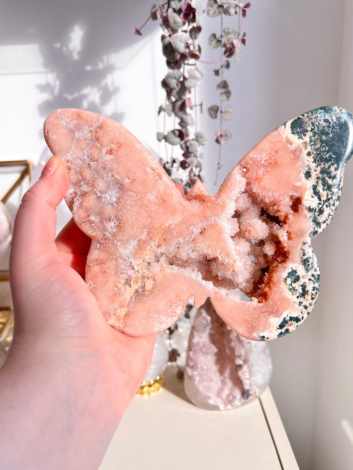 Pink Amethyst Butterfly