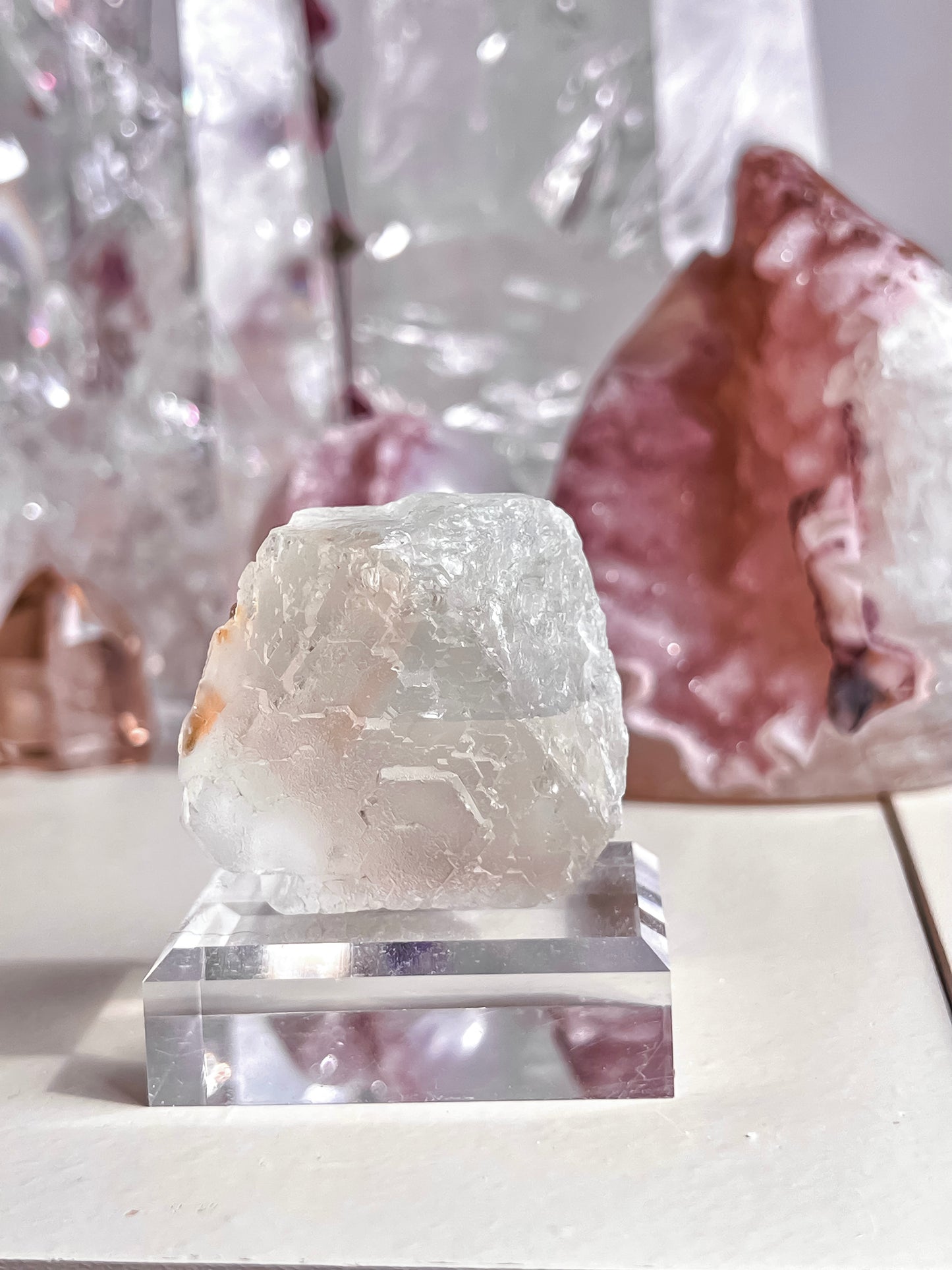 Rare bi coloured fluorite