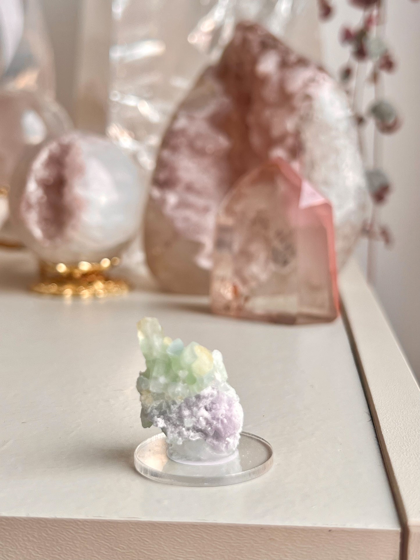 Green Tourmaline Cluster