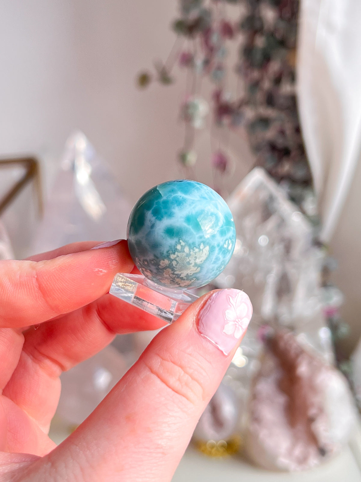 Large Larimar Sphere