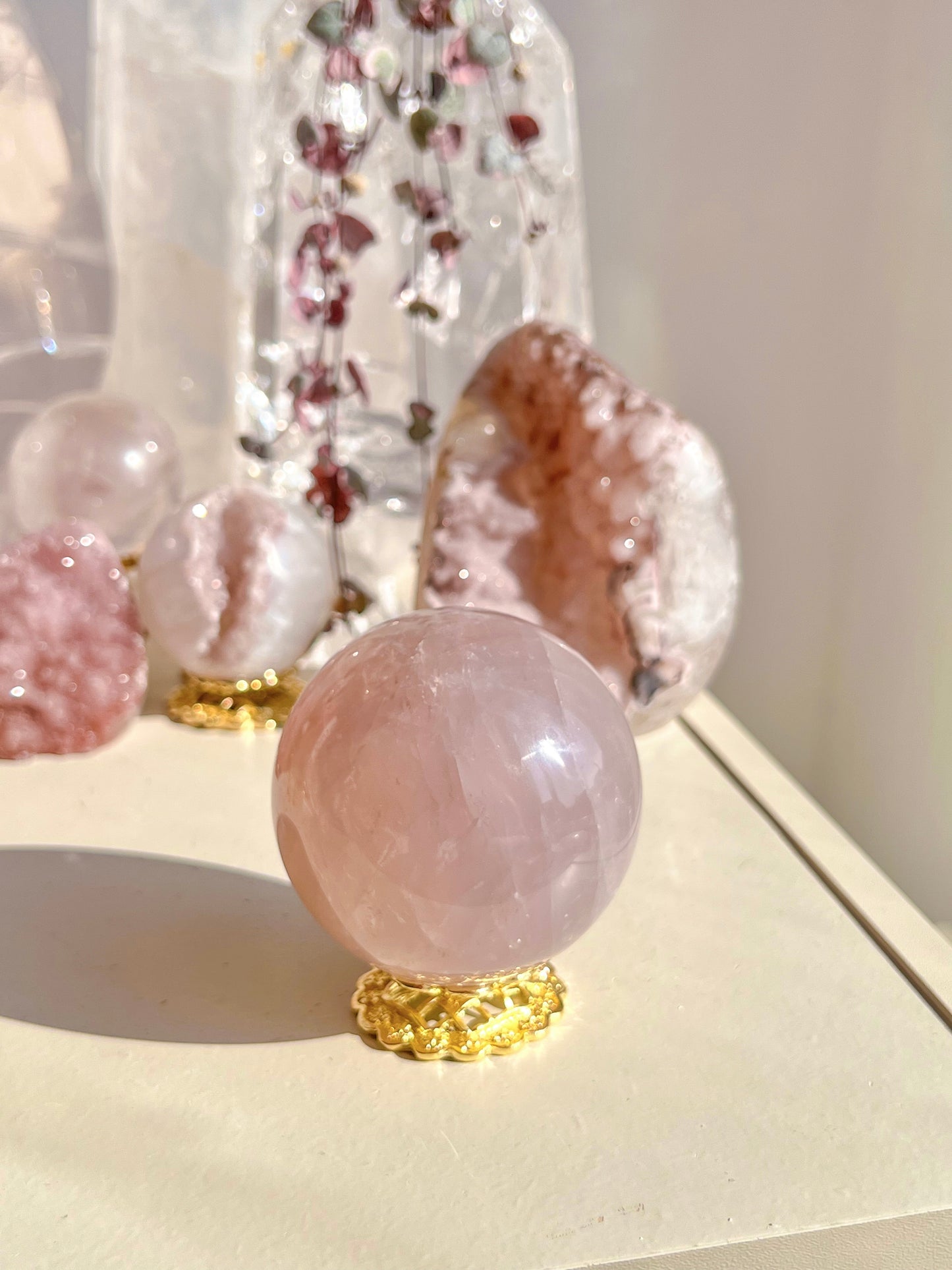 Blue Lavender Rose Quartz