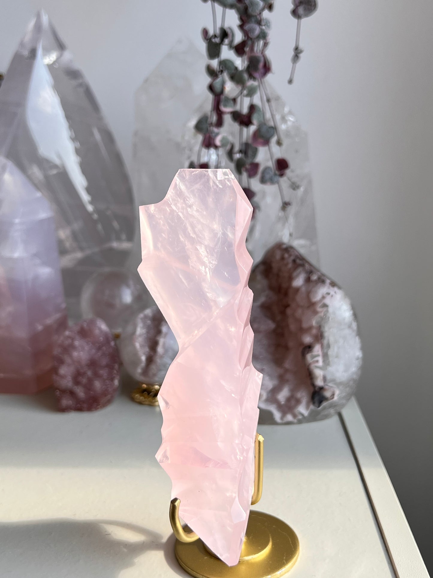 Rose Quartz sculpture