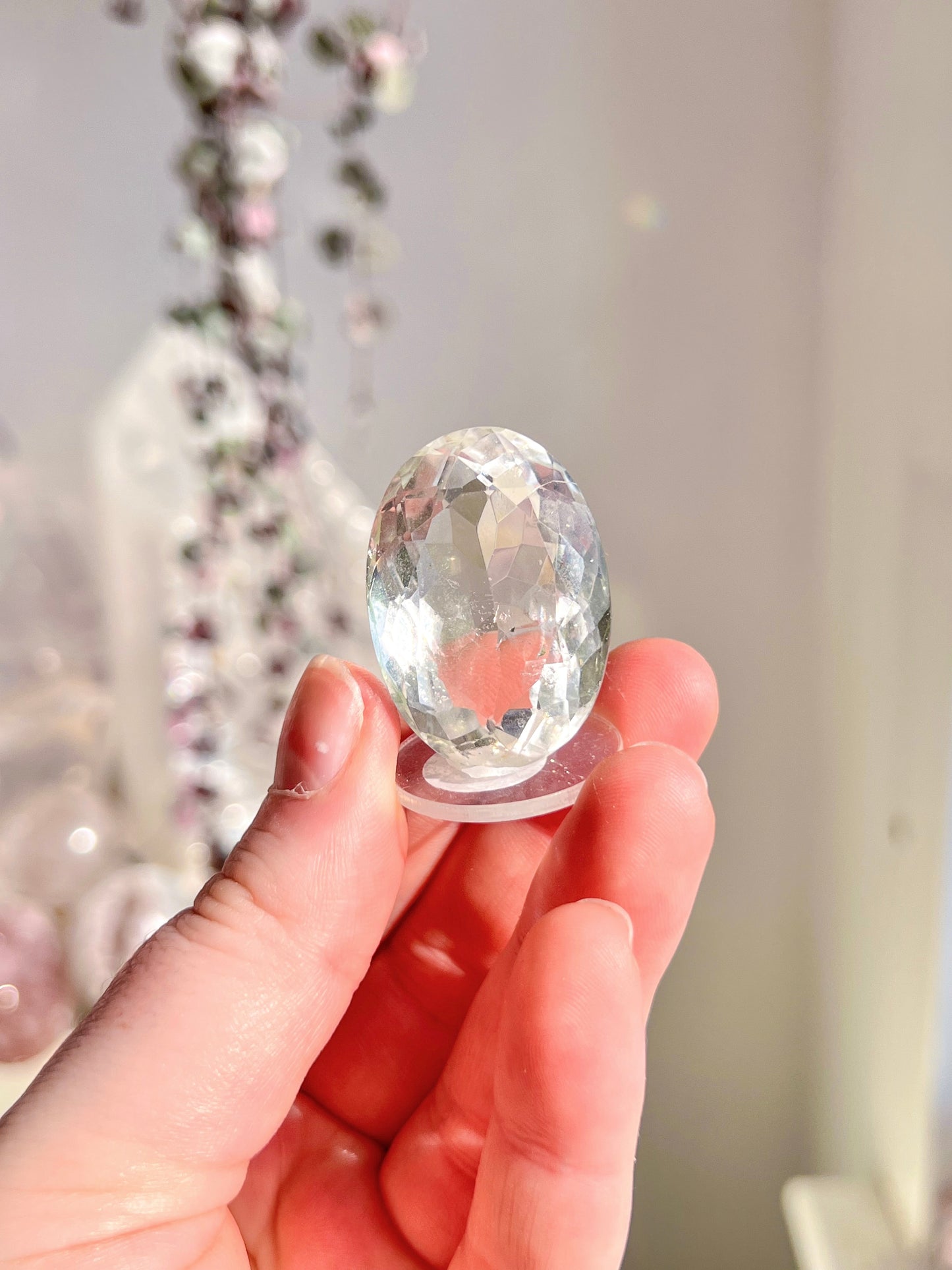 Faceted Himalayan quartz