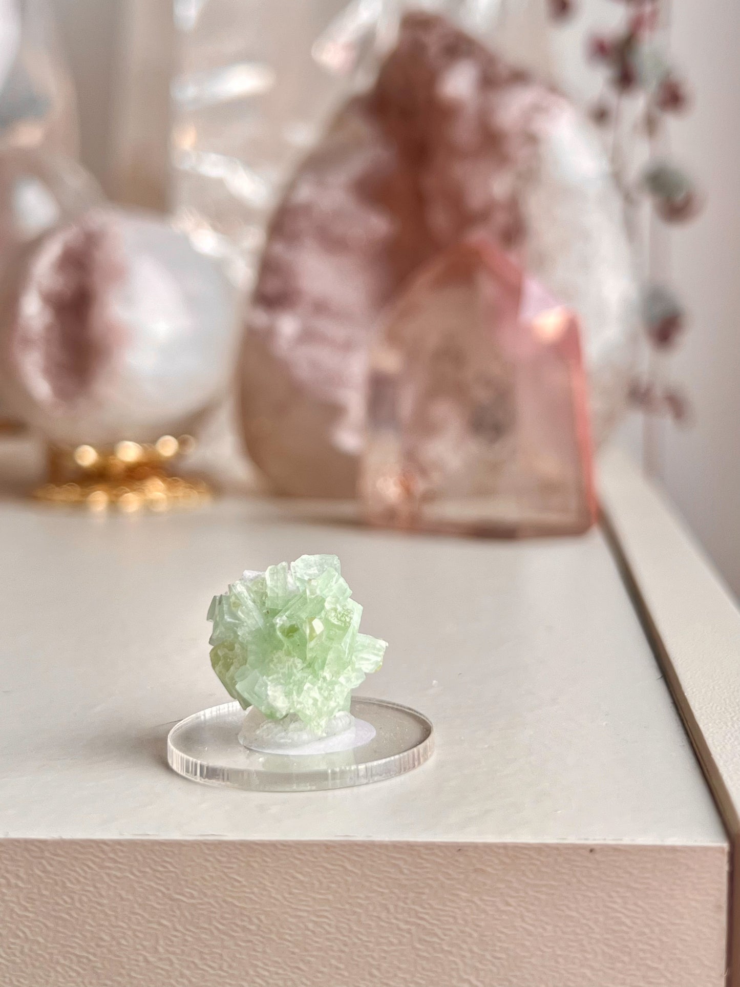 Green Tourmaline Cluster