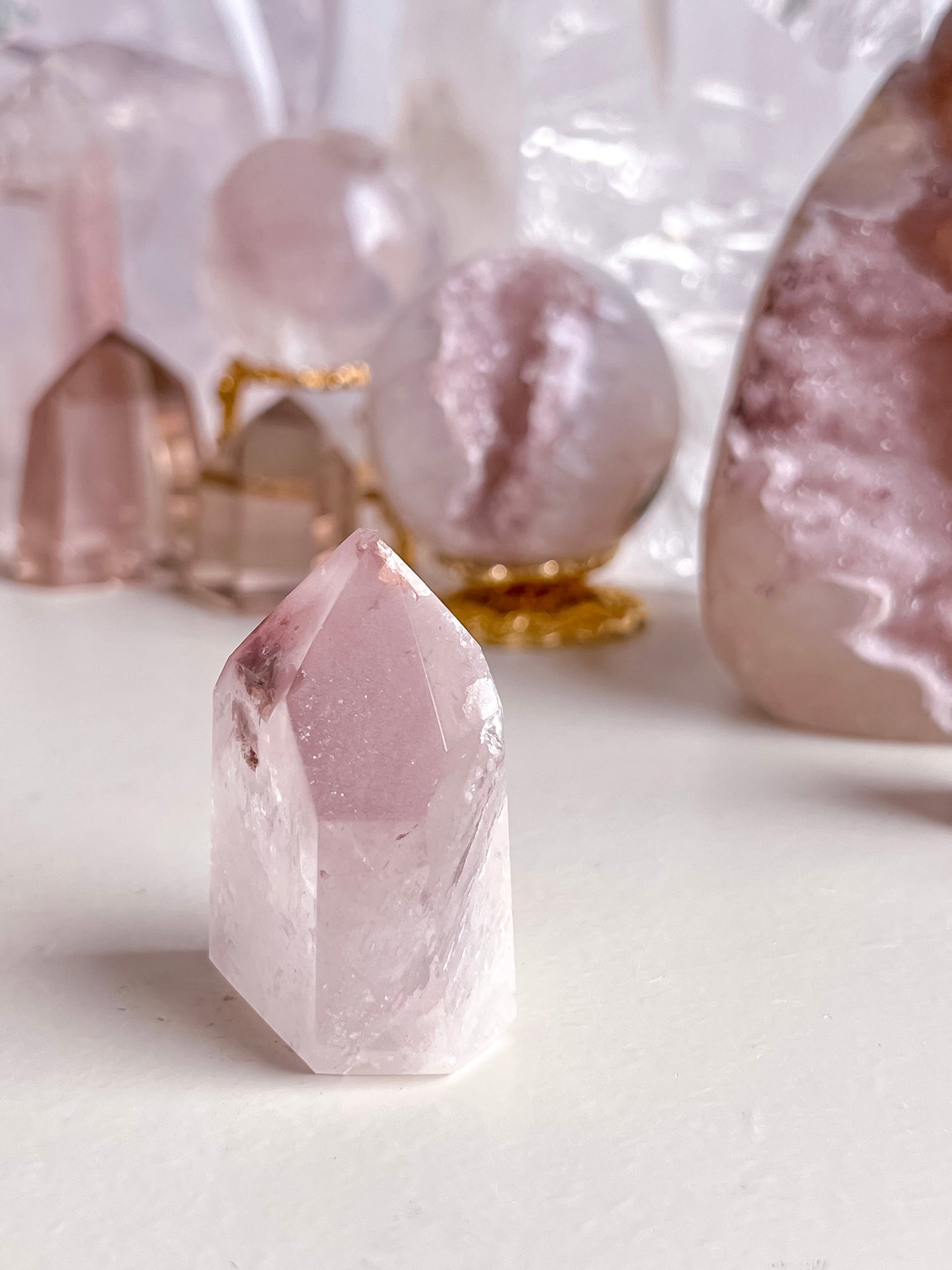 Pink lithium tower