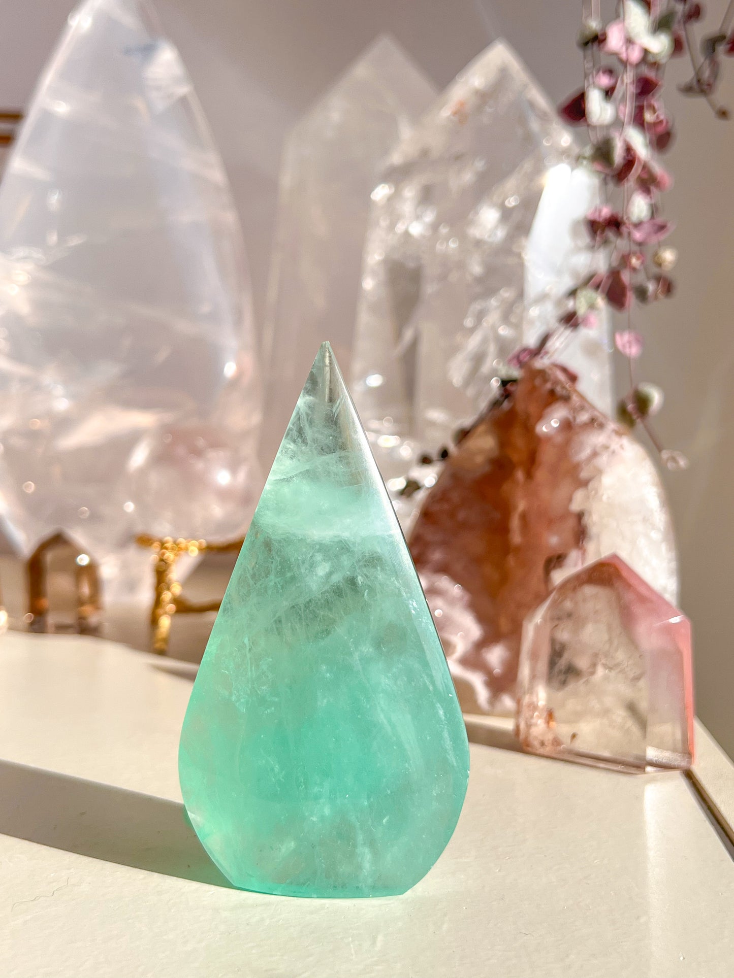 Green Fluorite flame