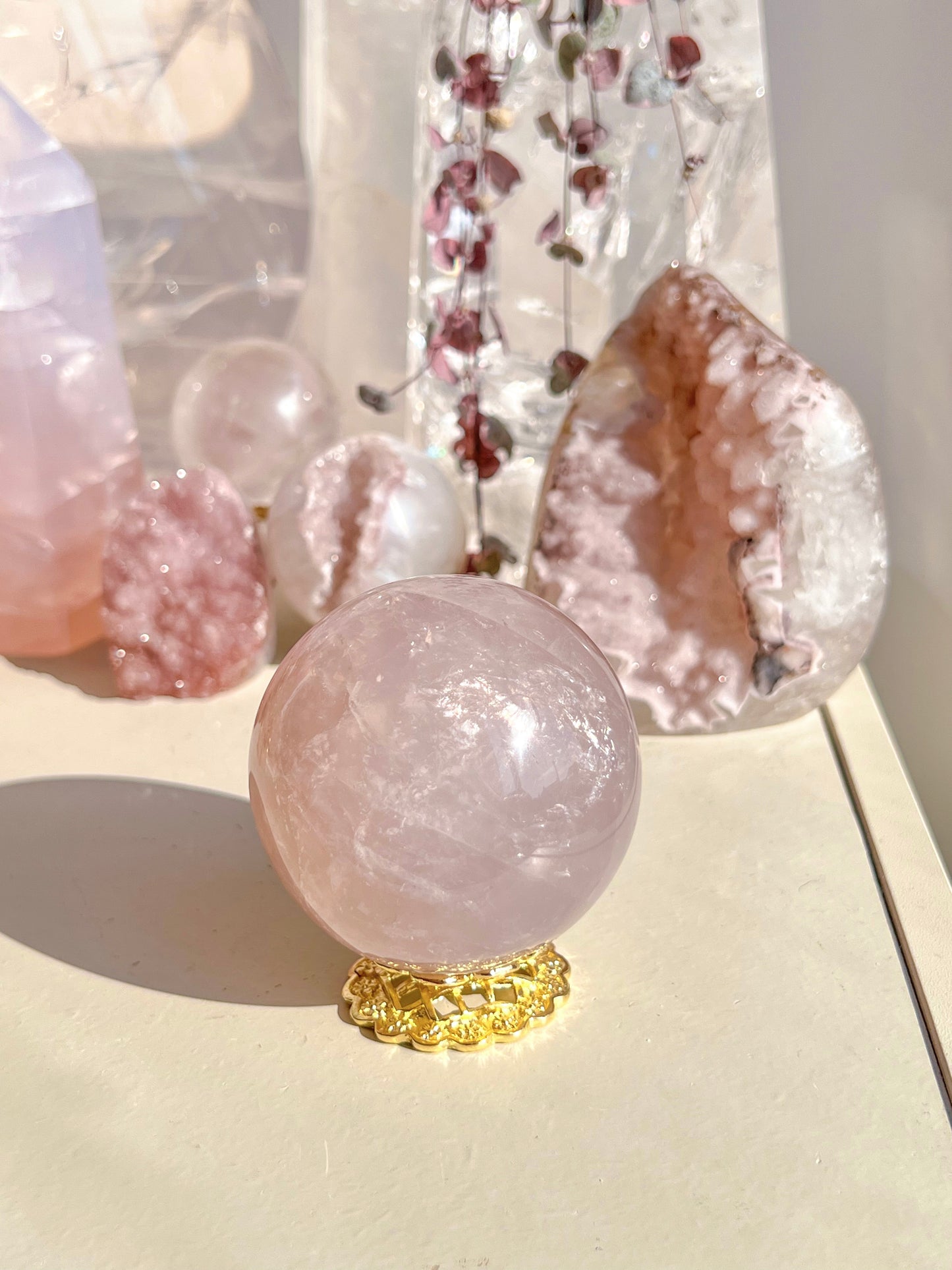 Blue Lavender Rose Quartz