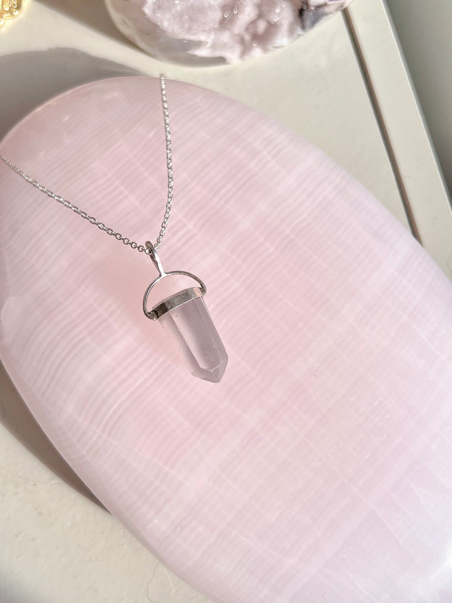 Pink Lithium Pendant