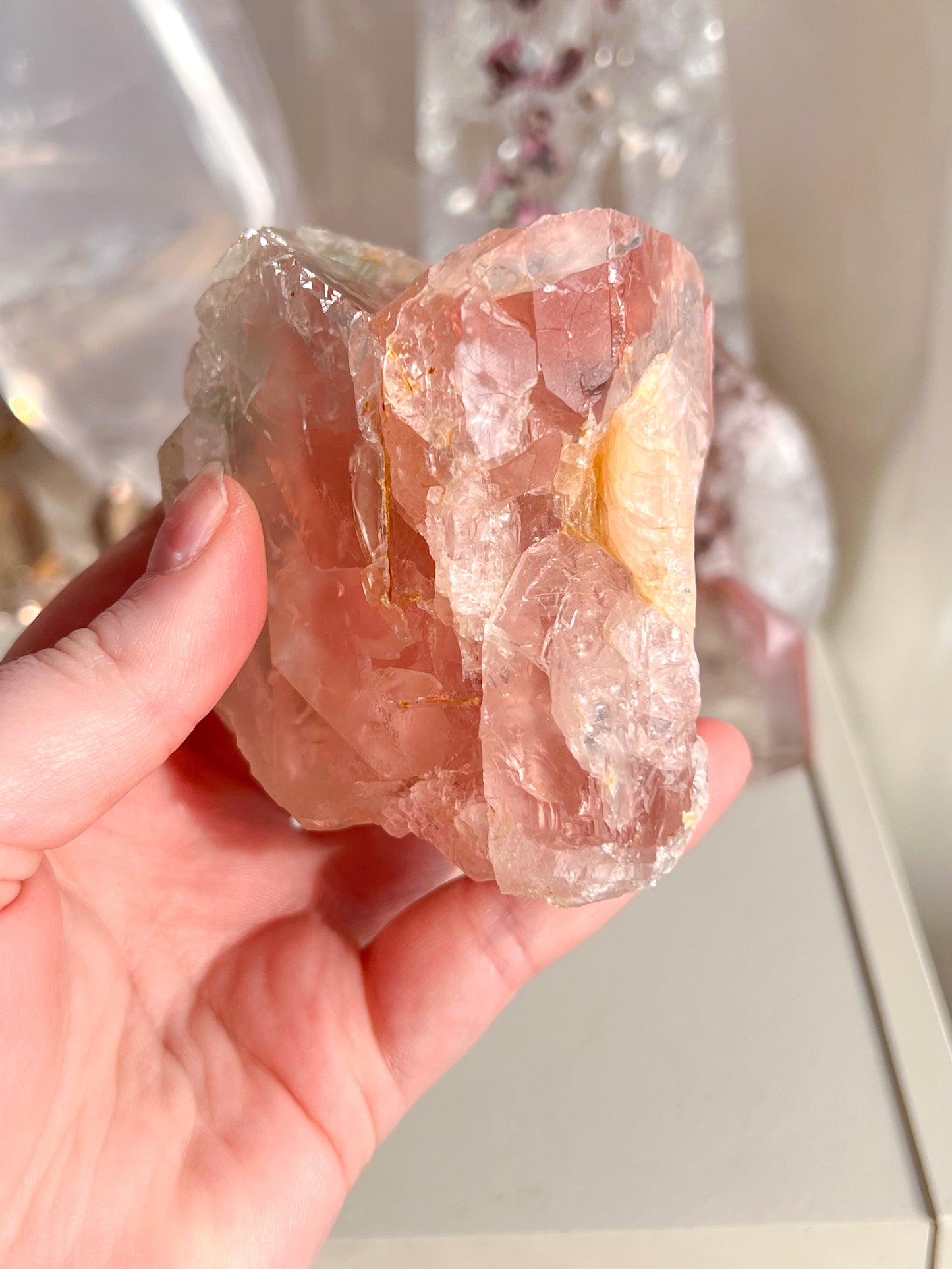 Rare bi coloured fluorite