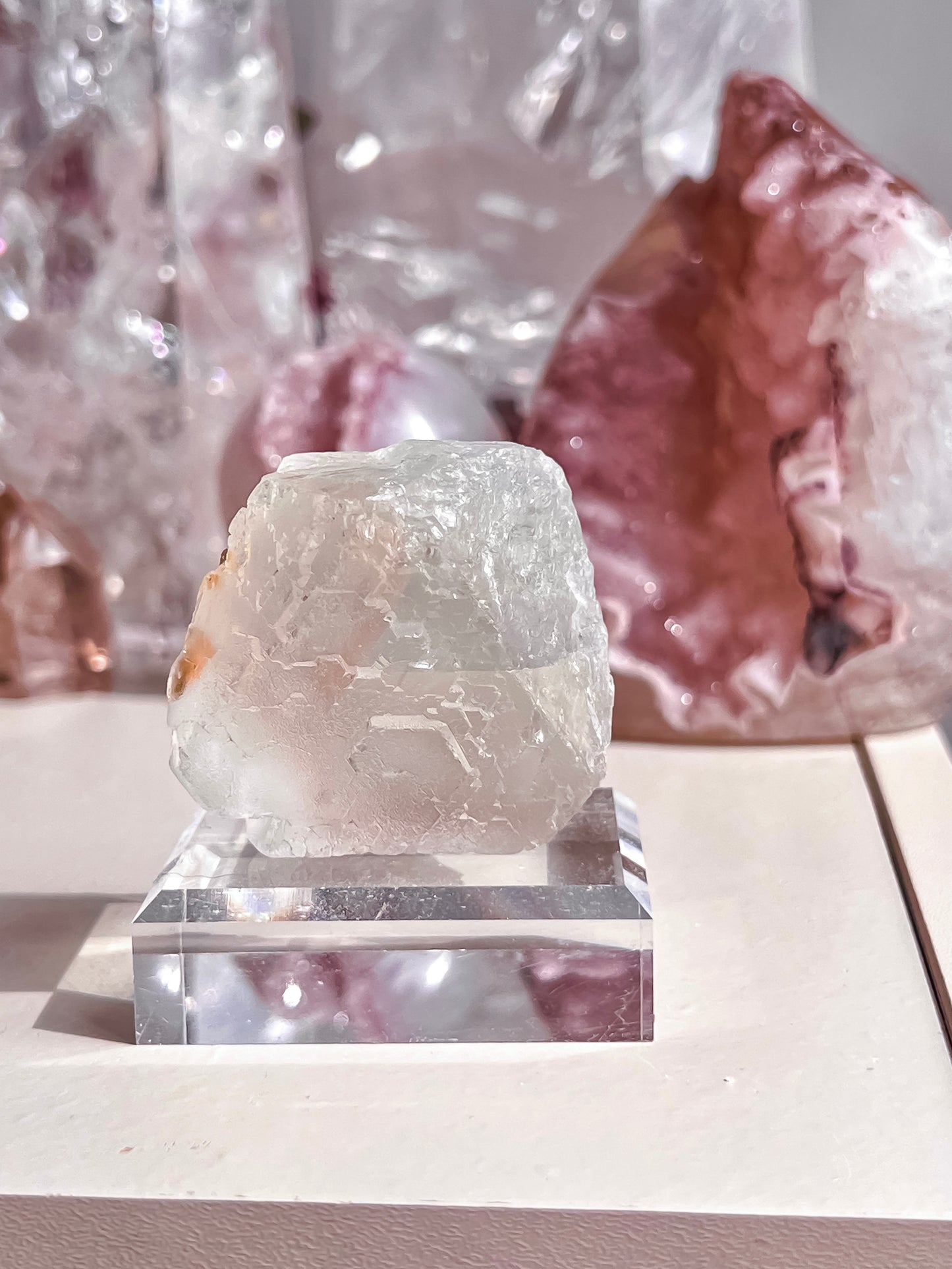 Rare bi coloured fluorite
