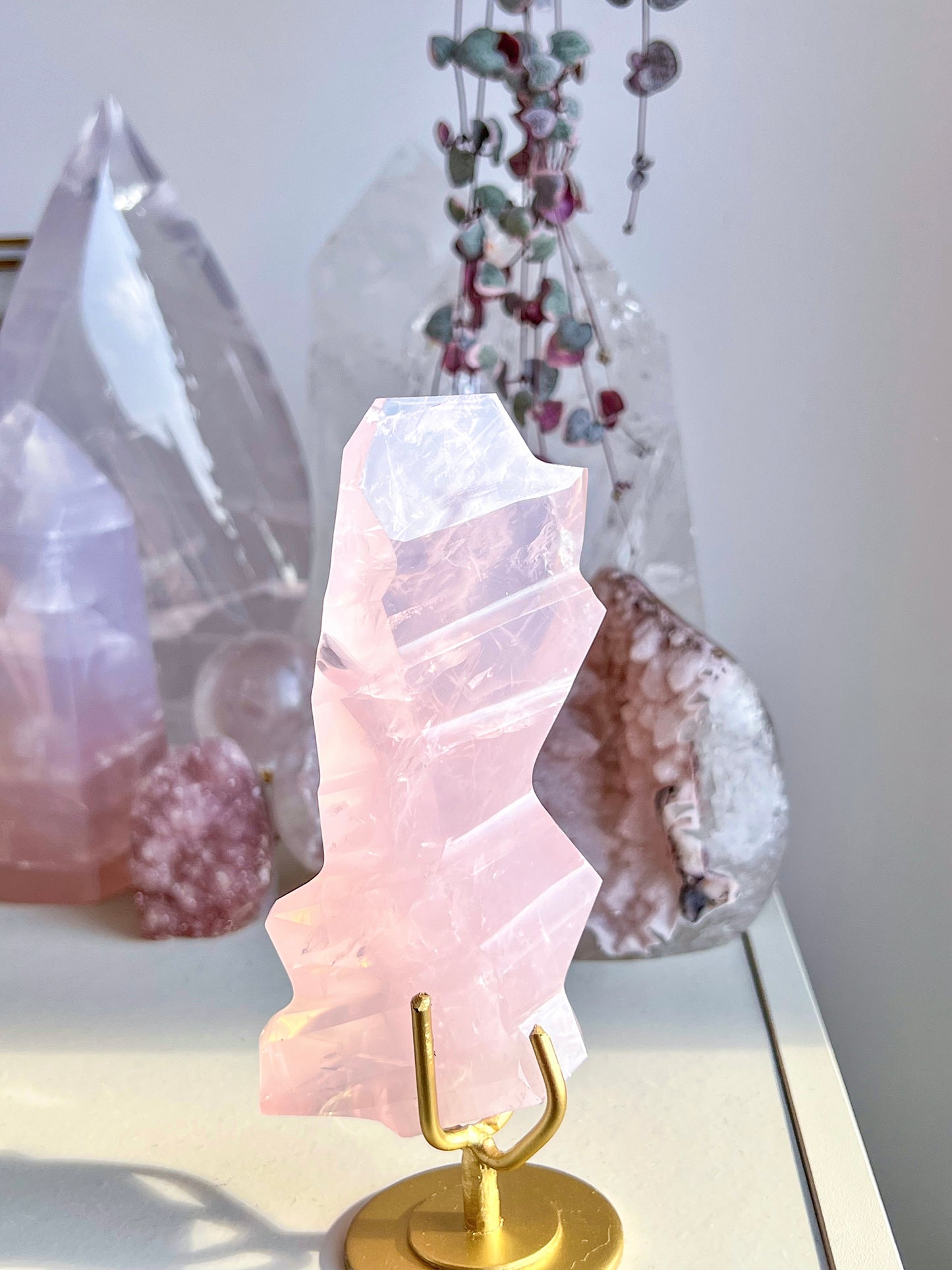 Rose Quartz sculpture