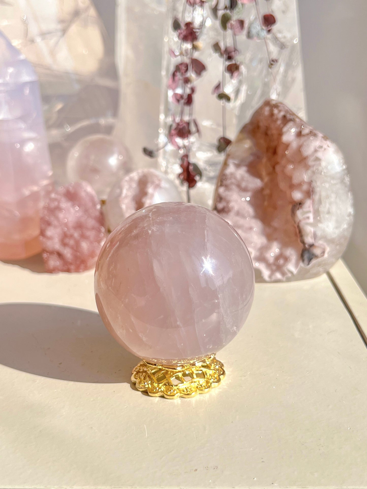 Blue Lavender Rose Quartz