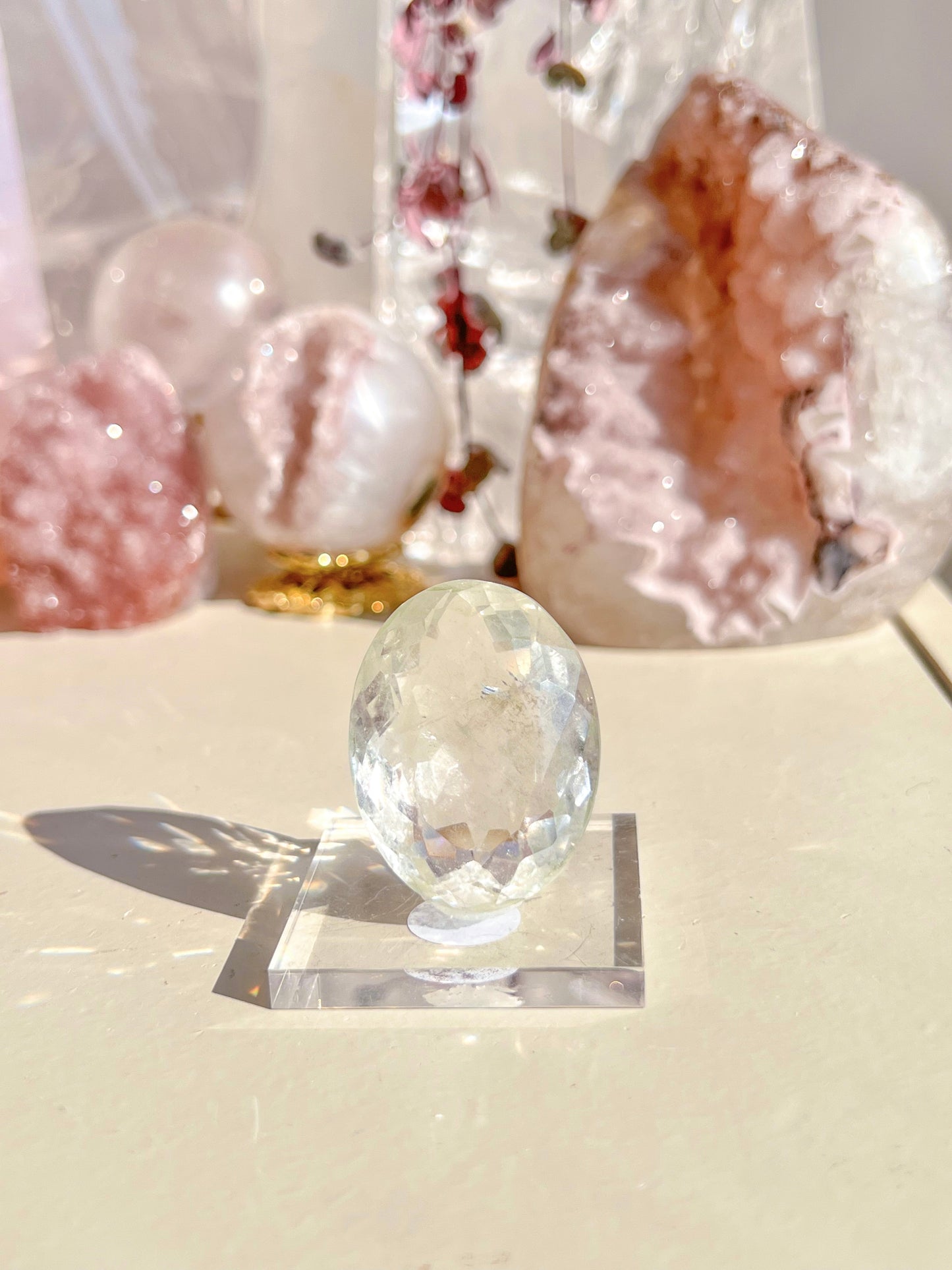Faceted Himalayan quartz