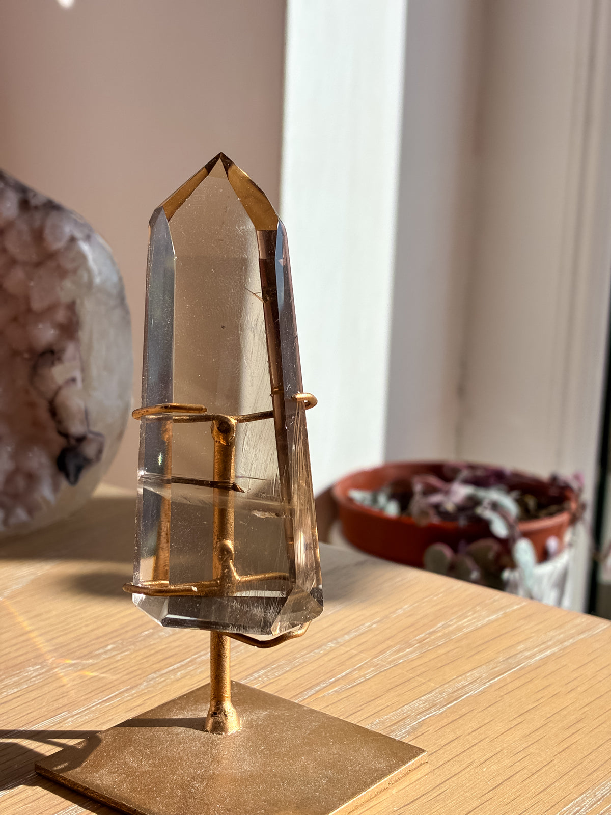 Smokey Lemurian on stand