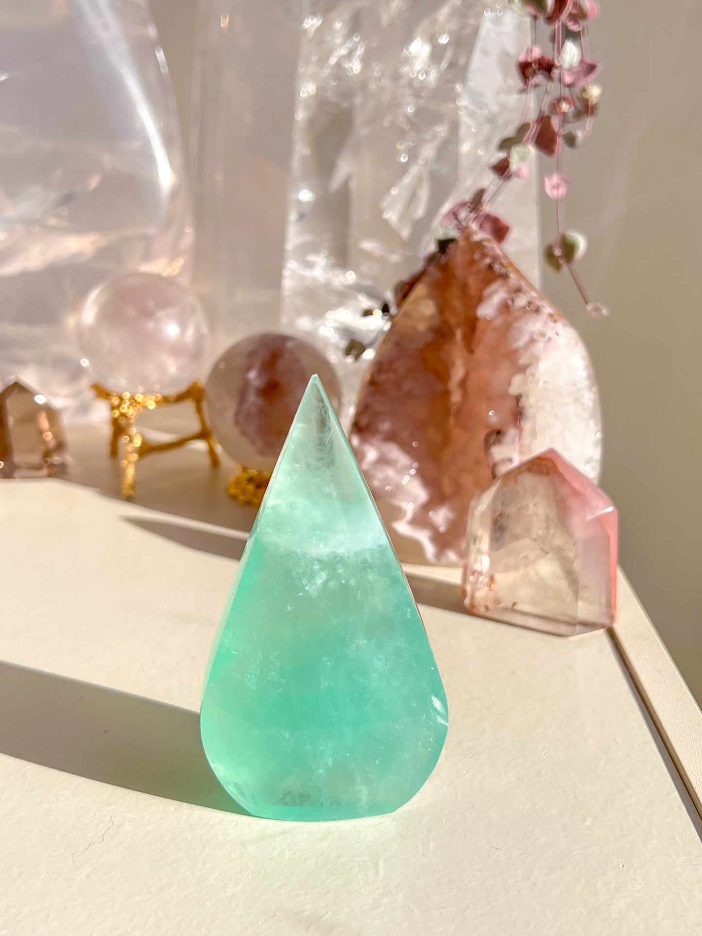 Green Fluorite flame