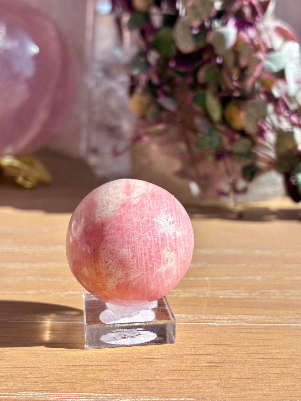Pink Petalite sphere