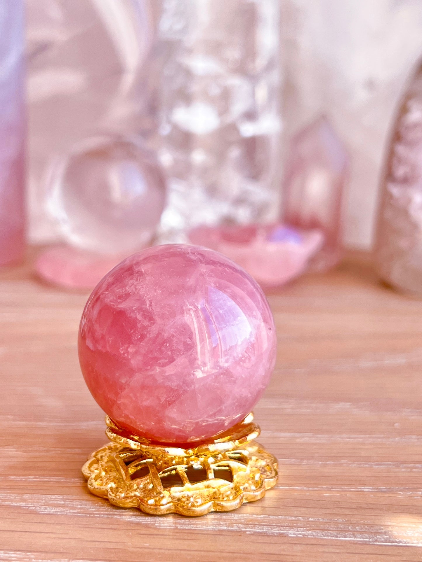 Lavender Rose Quartz sphere