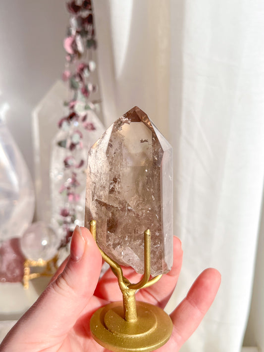 Golden rutile Smokey quartz