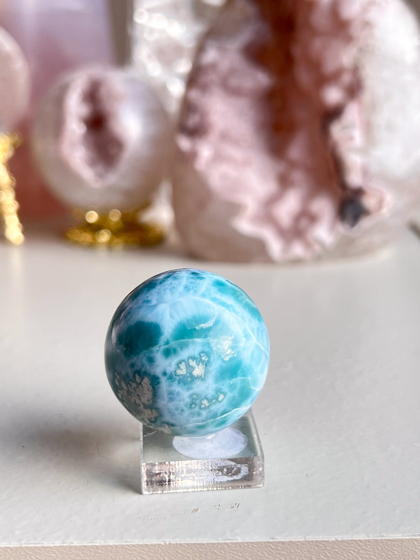 Large Larimar Sphere