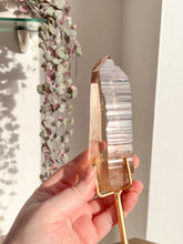 Load image into Gallery viewer, Golden Lemurian Quartz wand
