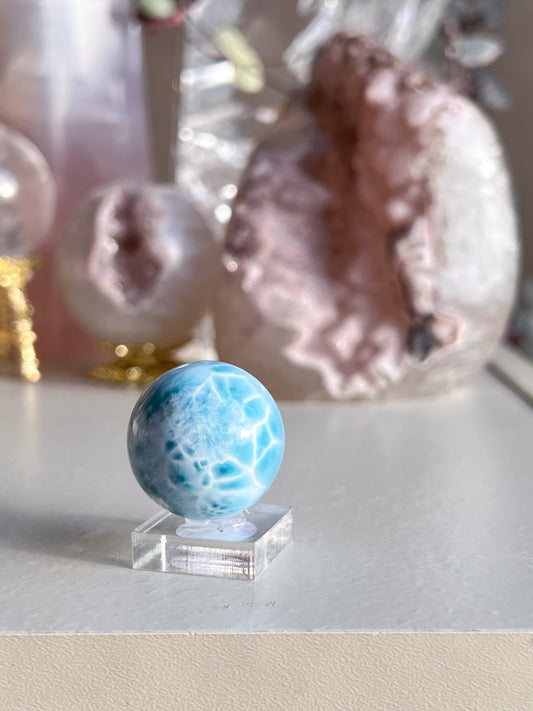 Large Larimar sphere