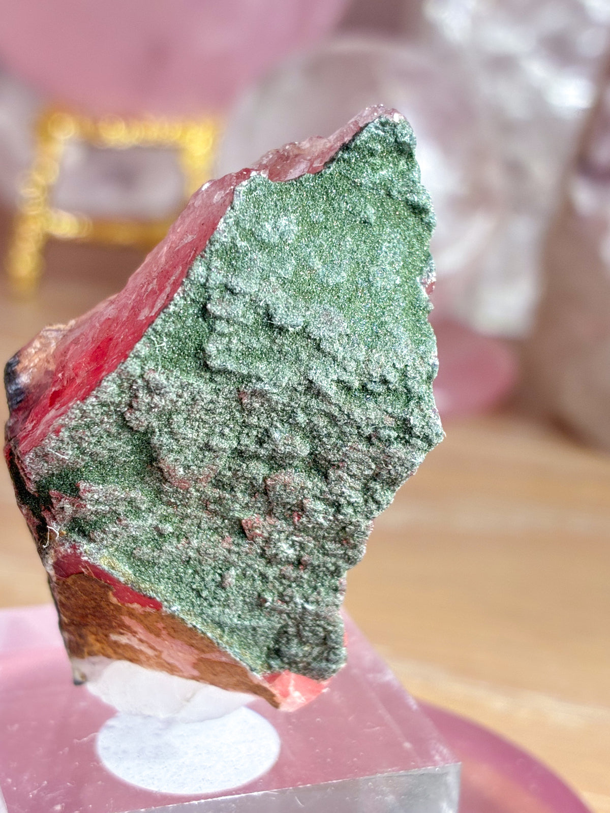 Swiss pink fluorite specimen