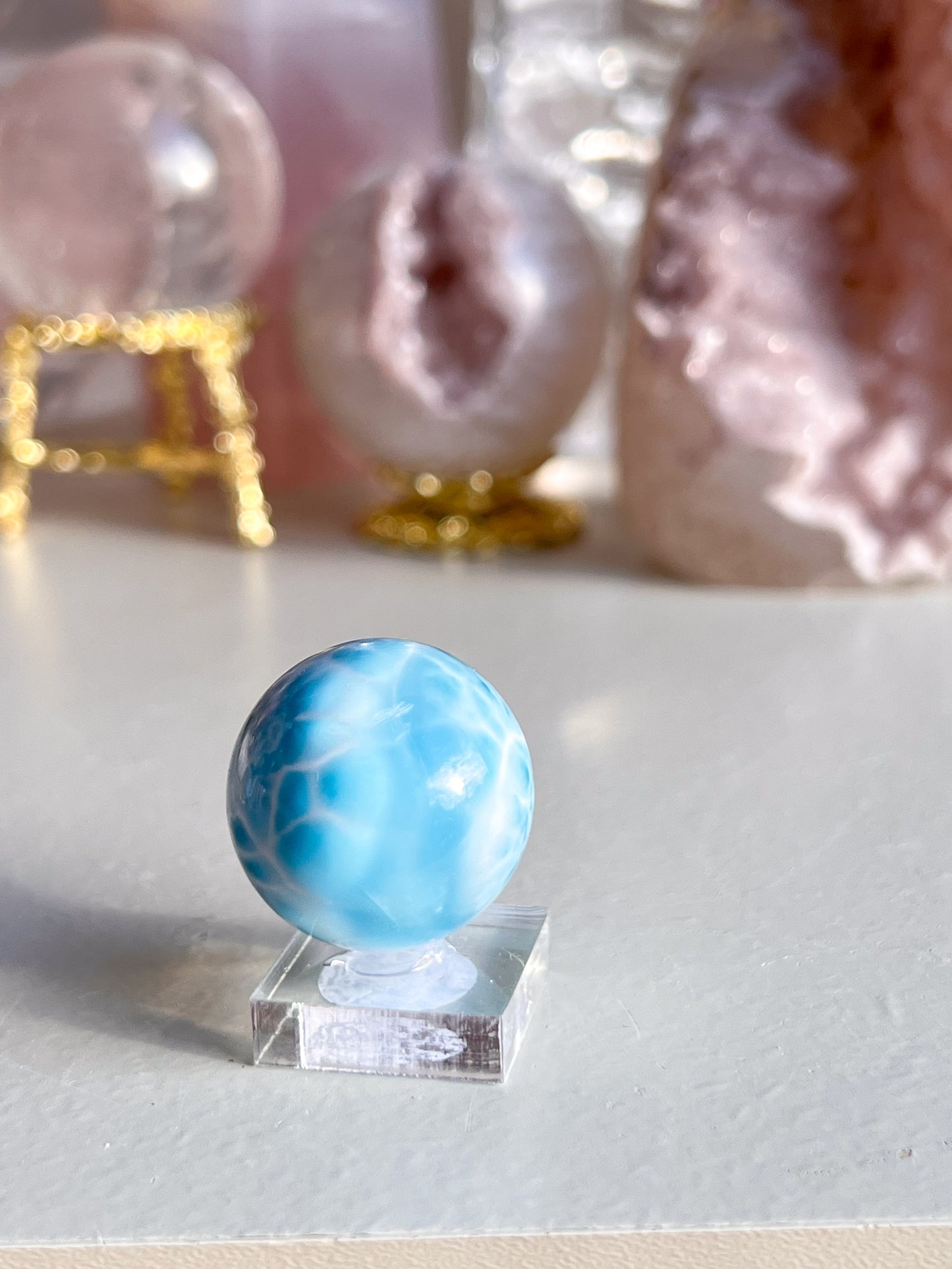 Large Larimar sphere