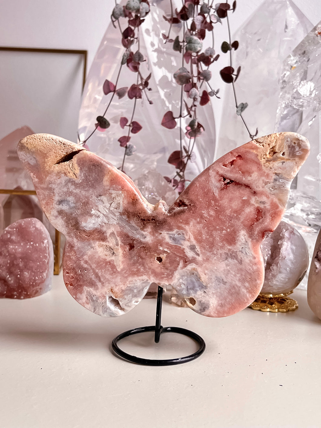 Pink Amethyst Butterfly