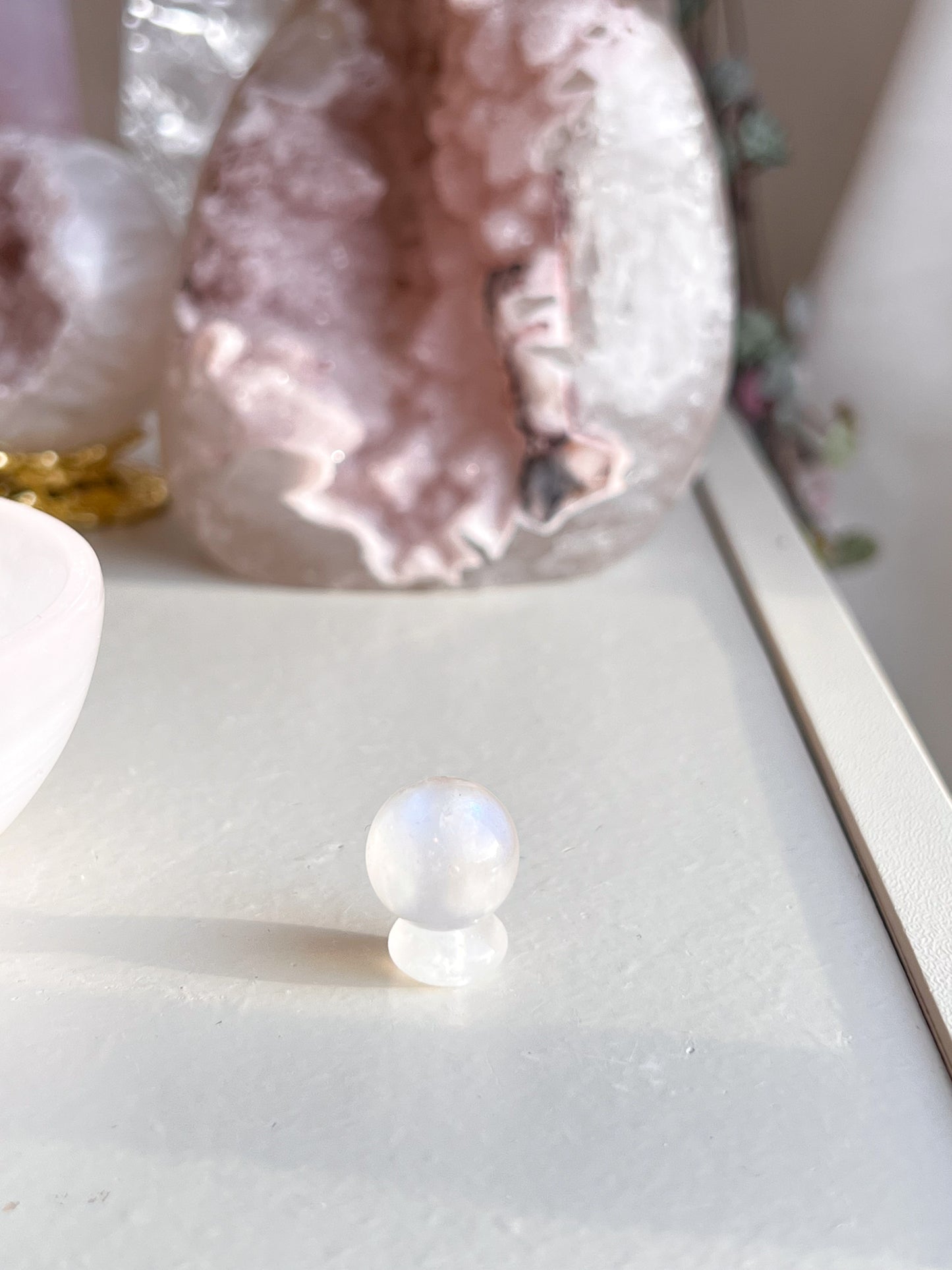 Mini moonstone spheres