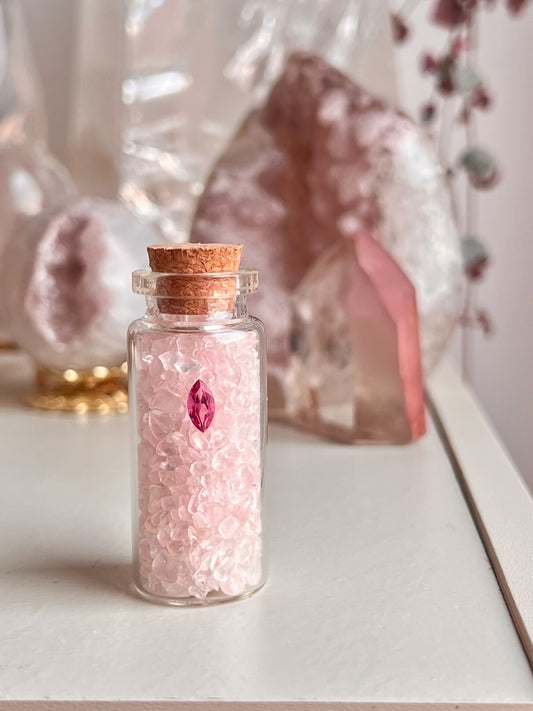 Blissful bottle  - pink topaz