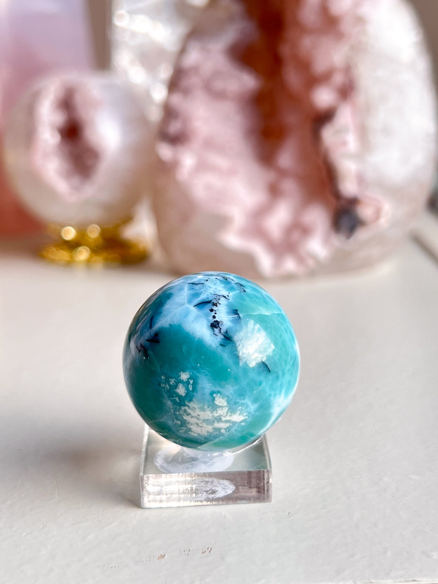 Large Larimar Sphere