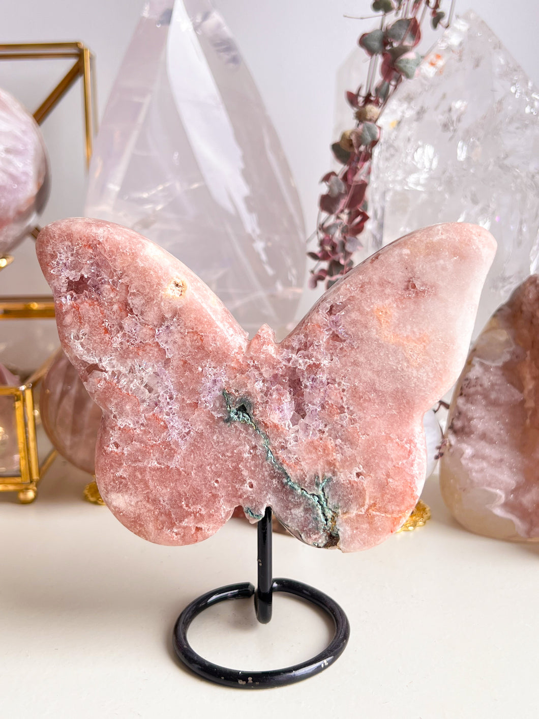 Pink Amethyst Butterfly