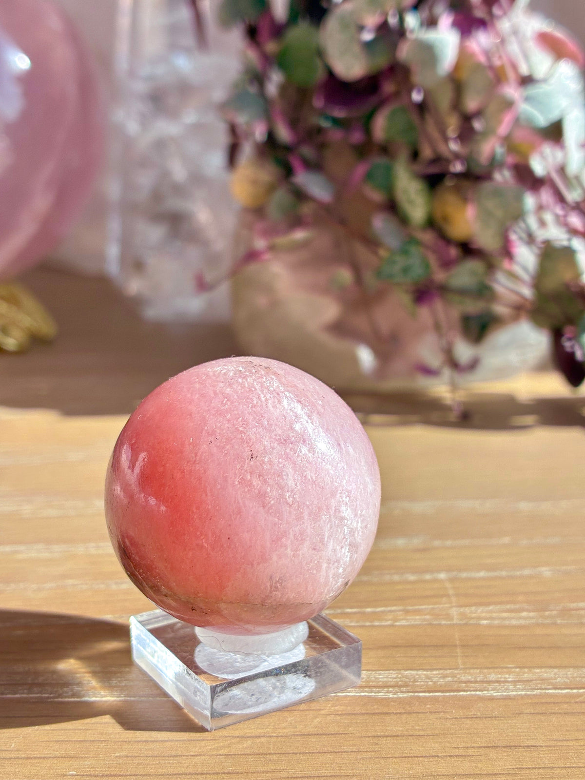 Pink Petalite Sphere