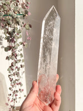 Load image into Gallery viewer, XL Lemurian Quartz wand
