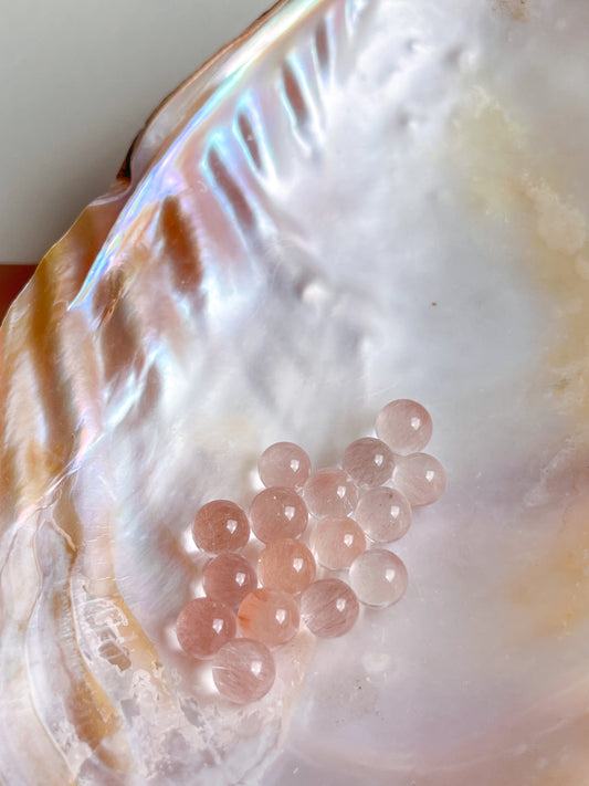 Rare - Mini Pink Rutile spheres